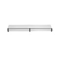 MENSOLE Transparente Nero Opaco 60 cm