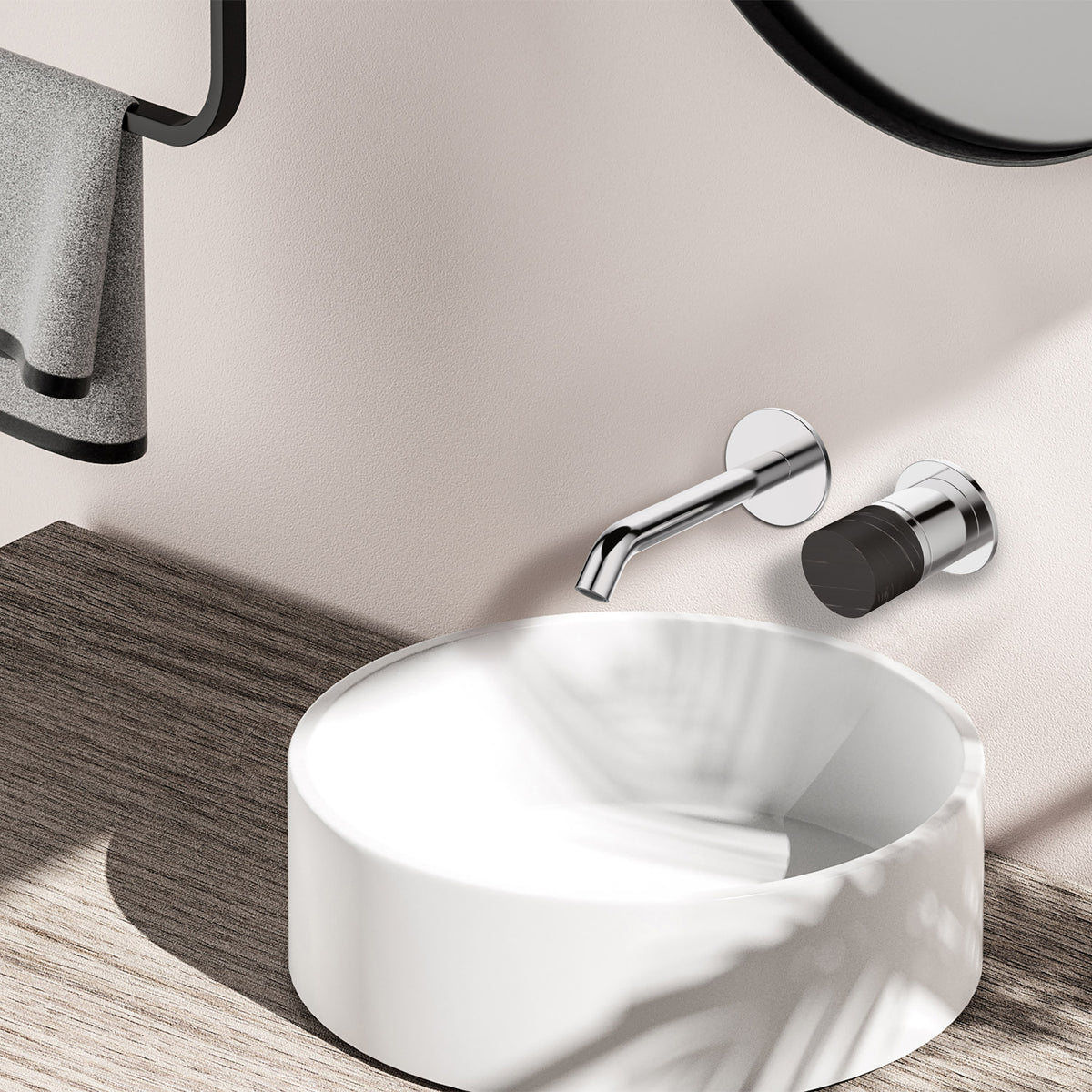 Miscelatore lavabo da incasso