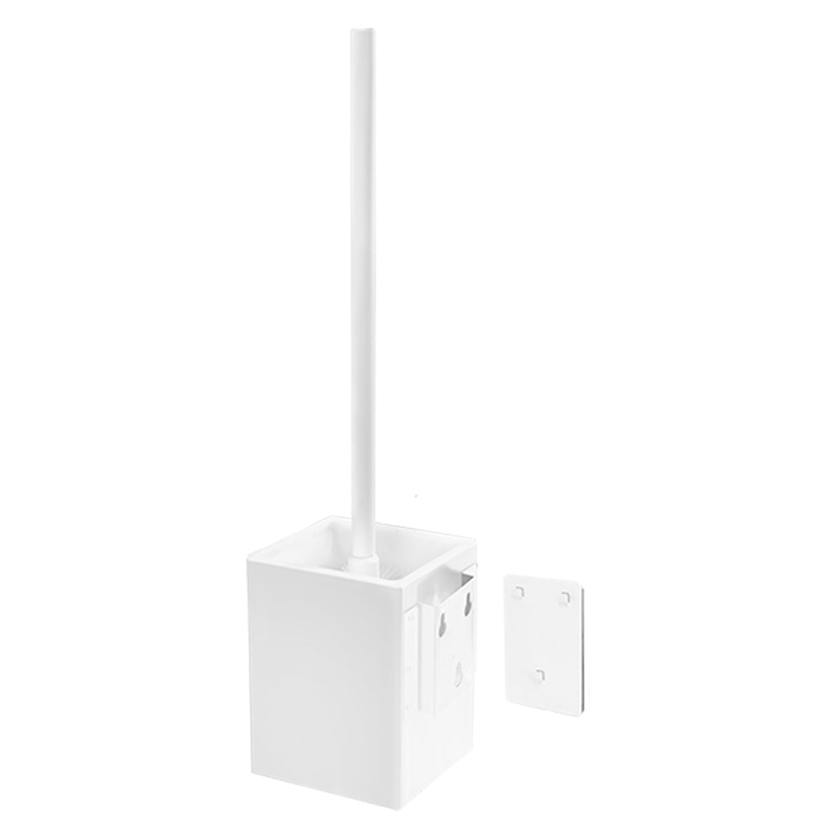 Portascopino sospeso Bianco Opaco