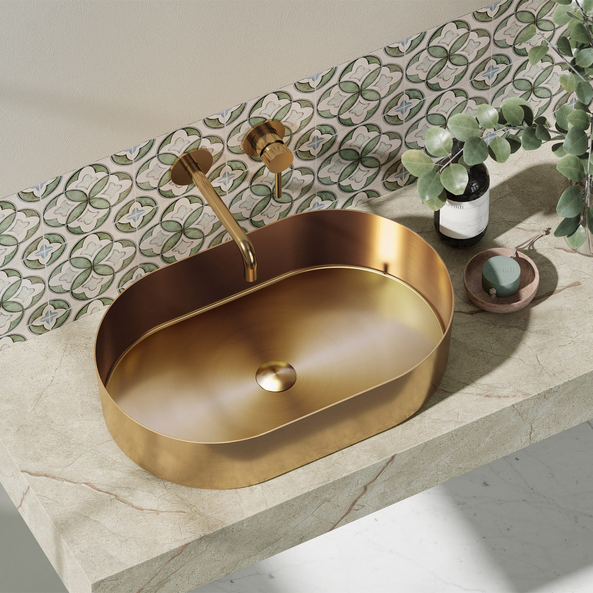 LAVABO DA APPOGGIO - JUPITER - ACCIAIO