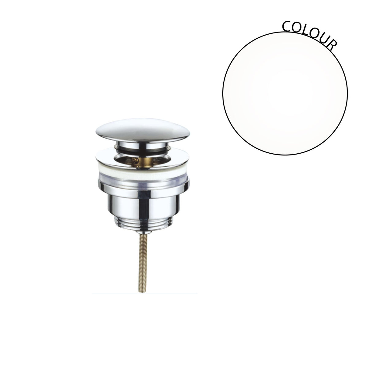 Valvola universale split in ottone Bianco Opaco