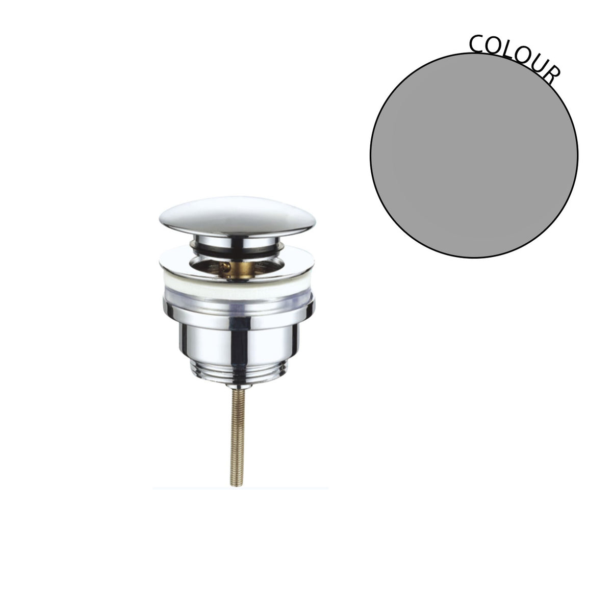 Valvola universale split in ottone Satinato