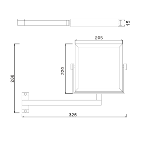 HY-1818 - Specchio multifunzione