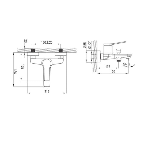 Andare Bianco WNX238073PH mix doccia