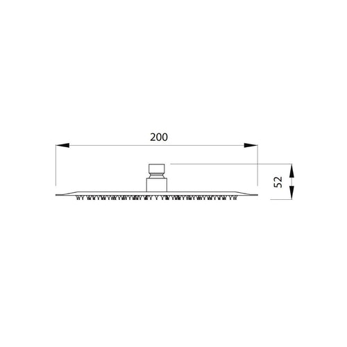 Andare Bianco H13801 Bianco soffione doccia INOX