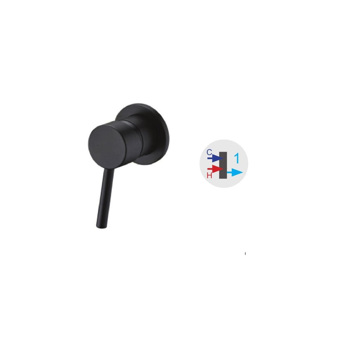 Artemis Nero KN34E11C mix incasso doccia a 3 vie
