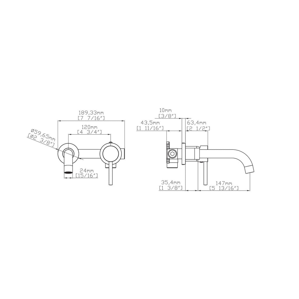 Artemis Nero 911-P mix lavabo da incasso