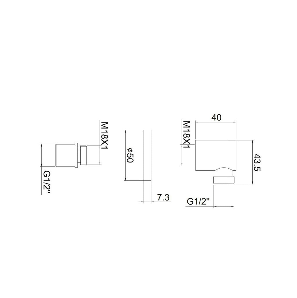 Artemis Nero KR-F02 presa acqua