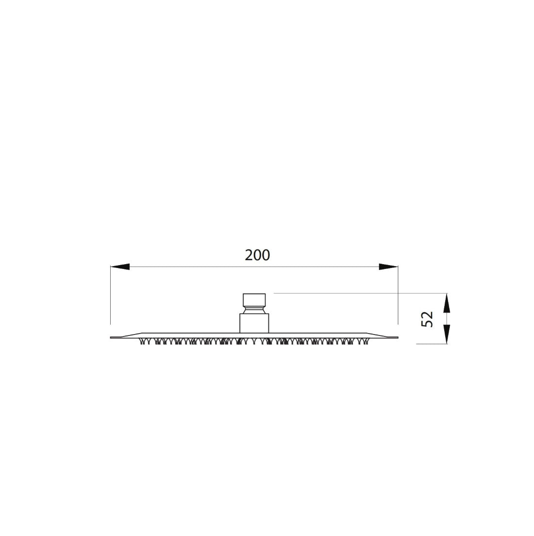 Artemis Inox 304 satinato H13801 soffione doccia INOX