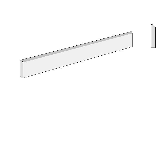 Bianco Super White battiscopa 7,5x60
