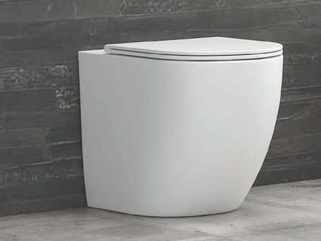 Milos opaco wc a terra LT2141D Bianco