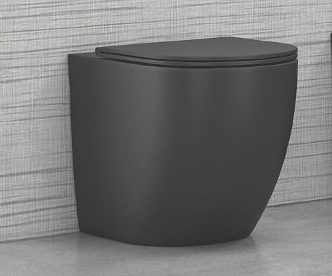 Milos opaco wc a terra LT2141D Nero