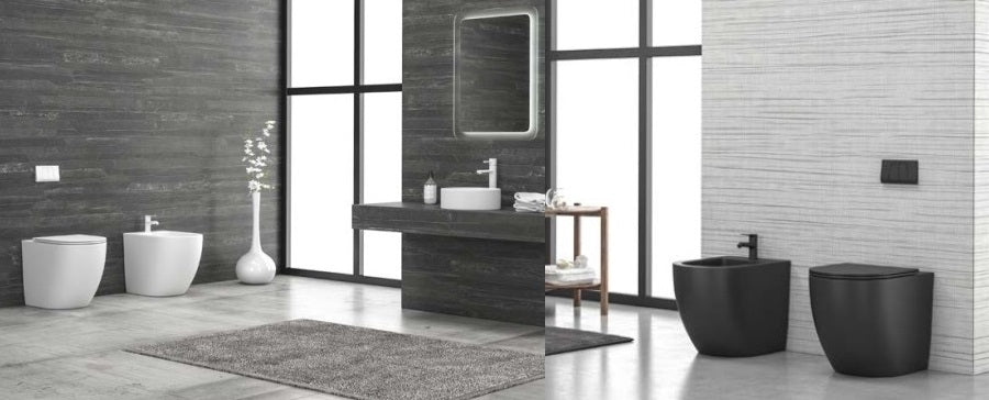 Milos opaco bidet a terra LT2141C Nero