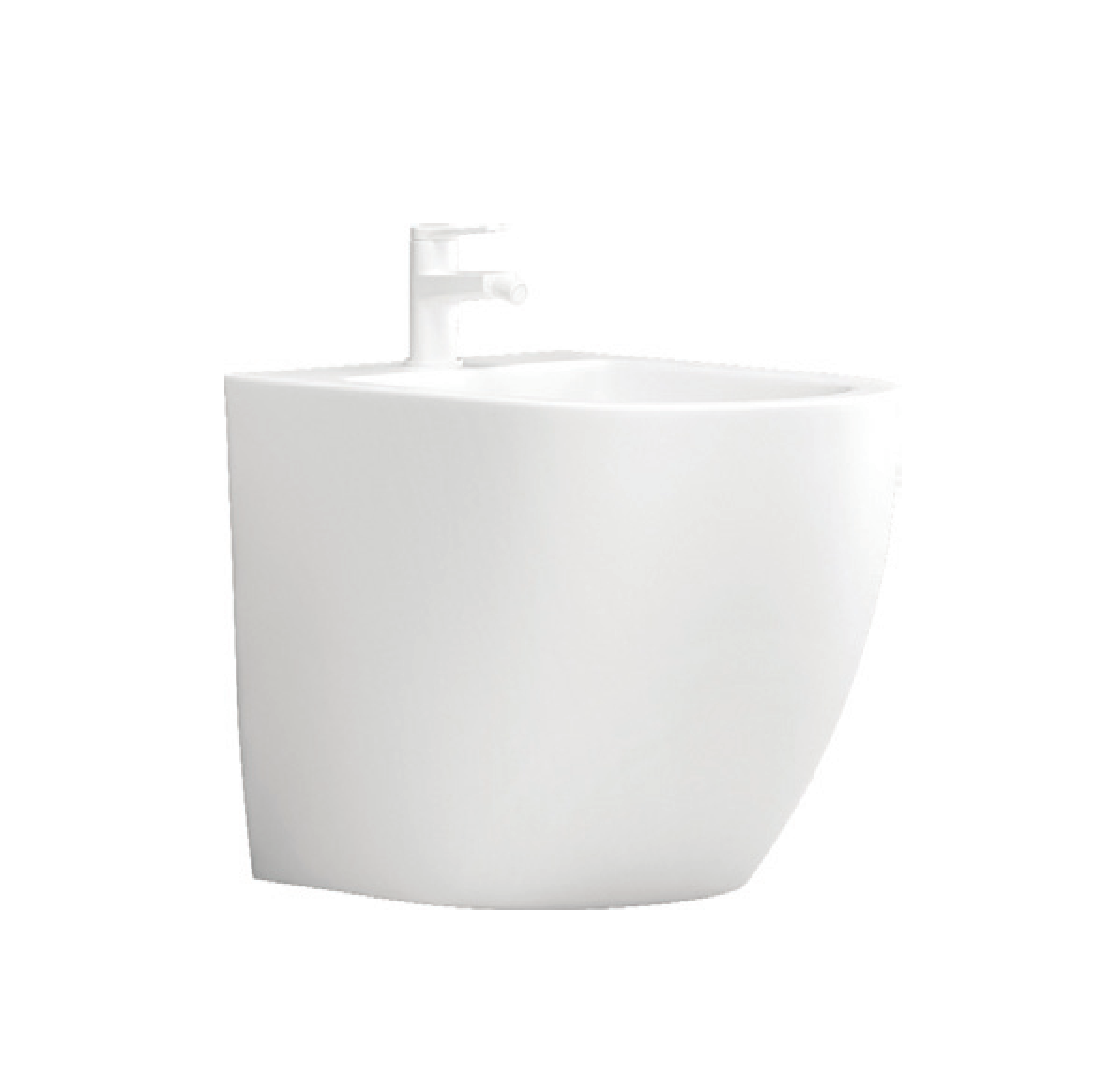 Milos opaco bidet a terra LT2141C Bianco