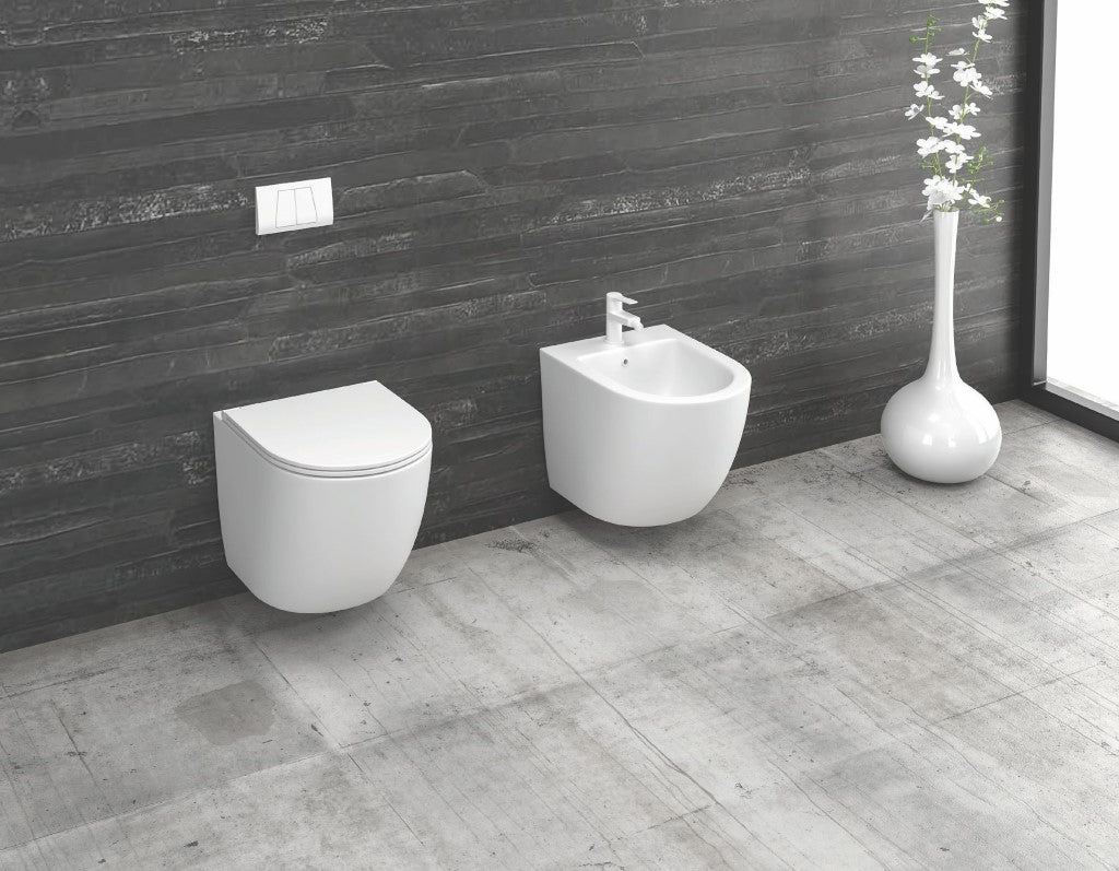 Milos opaco bidet sospeso LT046F Bianco
