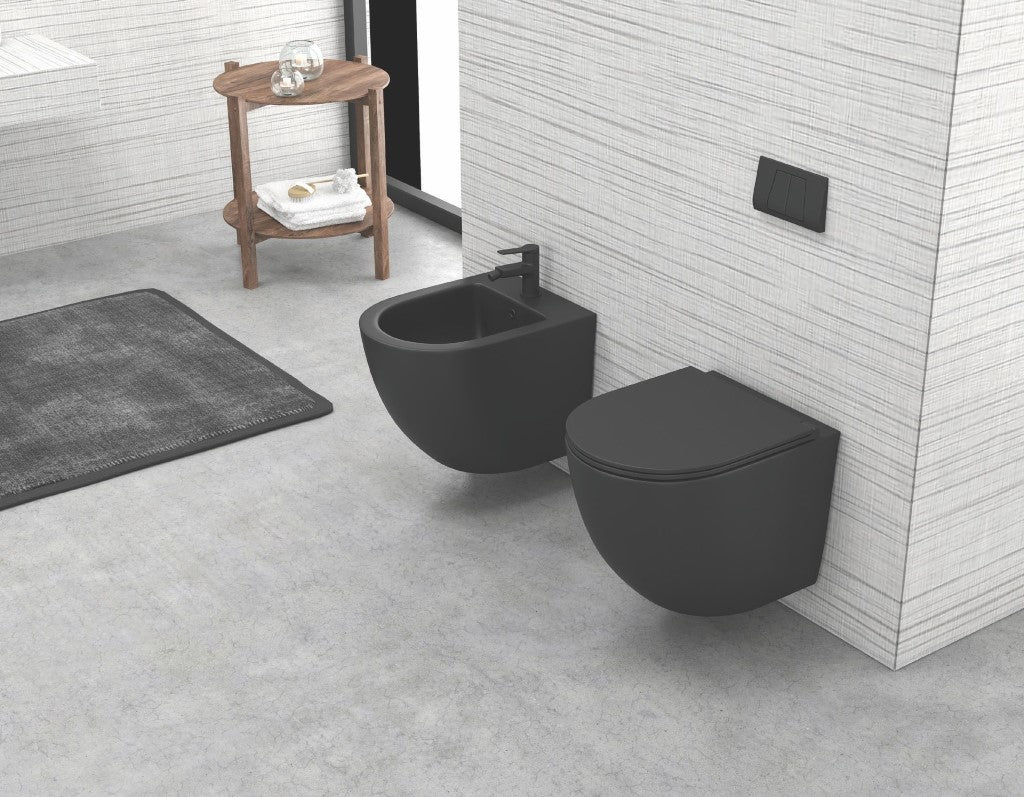 Milos opaco bidet sospeso LT046F Nero