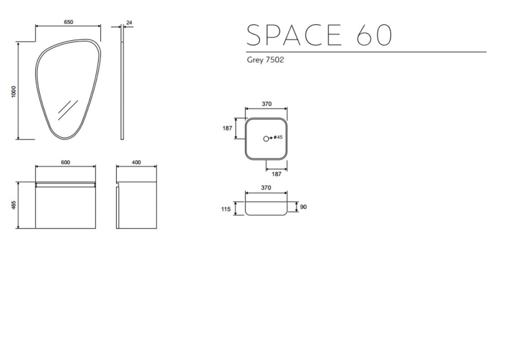 Space 60 Gray 7502