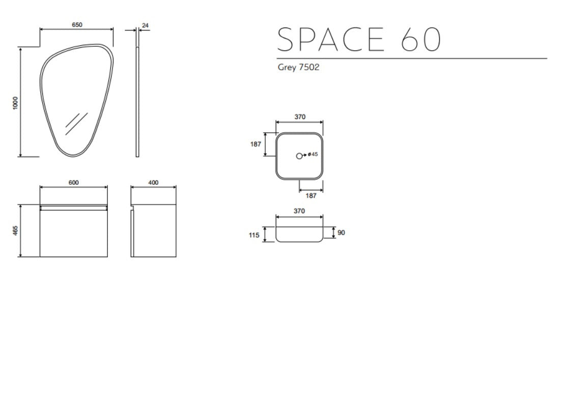 Space 60 Gray 7502